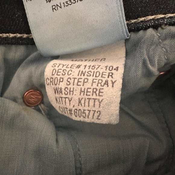 Mother Insider Crop Step Fray - Hey Kitty Kitty - Size 26 - Picture 10 of 11